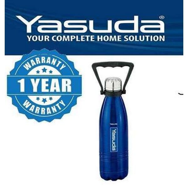 Yasuda 1500ml Vacuum Bottle Blue and Stainless steel color (YS-CB1500)