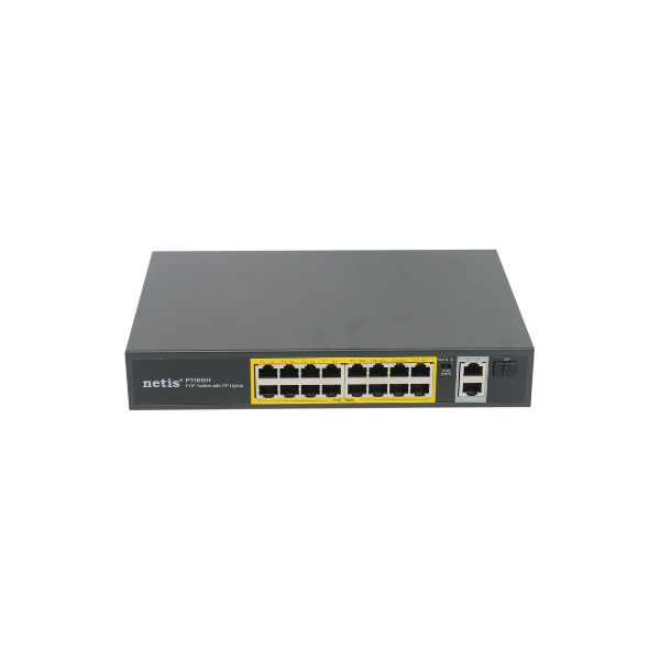 Netis 16-Port PoE Switch with 2-Port Gigabit Uplink