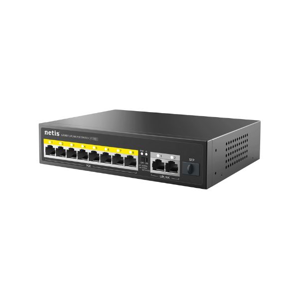 Netis P110GH Half Gigabit Ethernet POE Switch /Dual Gigabit UPLINK POE Switch(8FE POE+2GE+1SFP UPLINK)